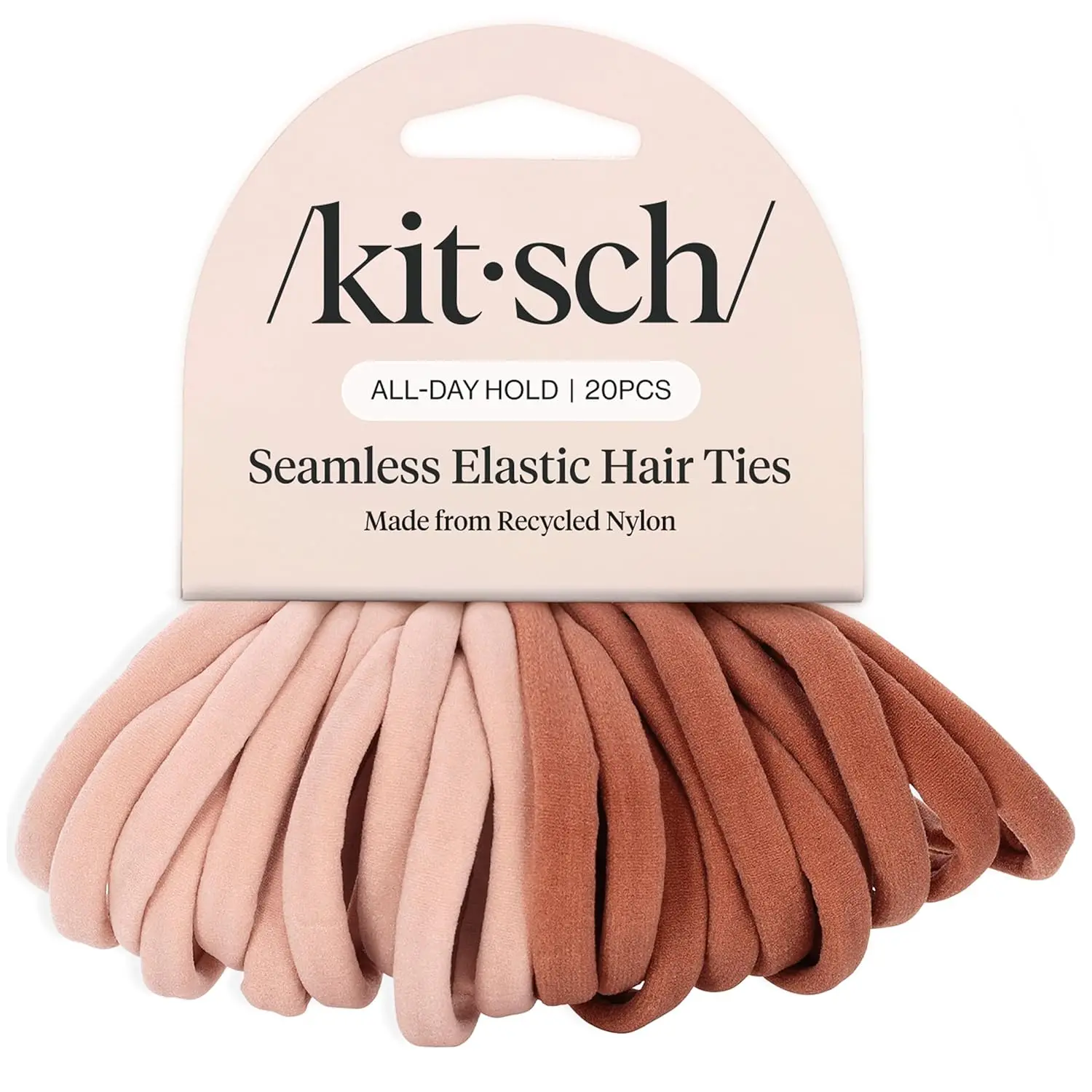 Kitsch Nylon Hair Ties No Damage - Stretchable Hair Bands for Strong All-Day Hold, Ponytail Holders | Hair Accessories for Girls
Kitsch Nylon Hair Ties No Damage - Stretchable Hair Bands for Strong All-Day Hold, Ponytail Holders | Hair Accessories for Girls