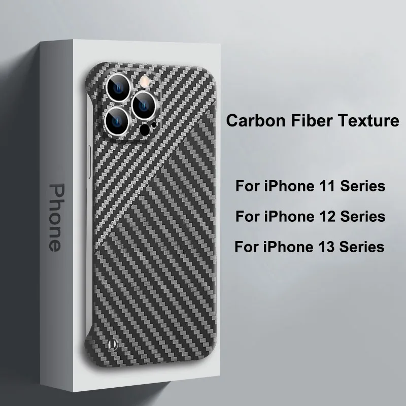 Frameless Carbon Fiber Texture Phone Case For iPhone 11 12 13 14 Pro Max 14Plus Hard PC Ultra Thin Matte Shockproof Back Cover
Frameless Carbon Fiber Texture Phone Case For iPhone 11 12 13 14 Pro Max 14Plus Hard PC Ultra Thin Matte Shockproof Back Cover