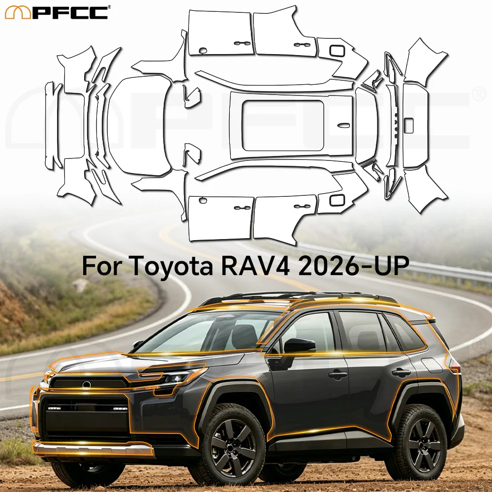 For Toyota Rav4 2026-2027 Precut Paint Protection Film 8.5mil TPU Scratch Resistant Full Vehicle Transparent Invisible Kit
For Toyota Rav4 2026-2027 Precut Paint Protection Film 8.5mil TPU Scratch Resistant Full Vehicle Transparent Invisible Kit