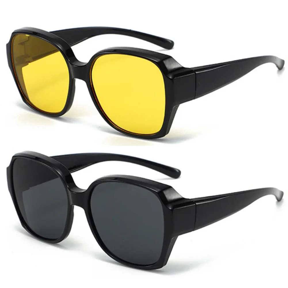 Очки для ночного вождения, надеваемые поверх обычных очков, для женщин и мужчин, антибликовые поляризационные очки ночного видения с желтыми линзами, 2 штуки в упаковке
Очки для ночного вождения, надеваемые поверх обычных очков, для женщин и мужчин, антибликовые поляризационные очки ночного видения с желтыми линзами, 2 штуки в упаковке