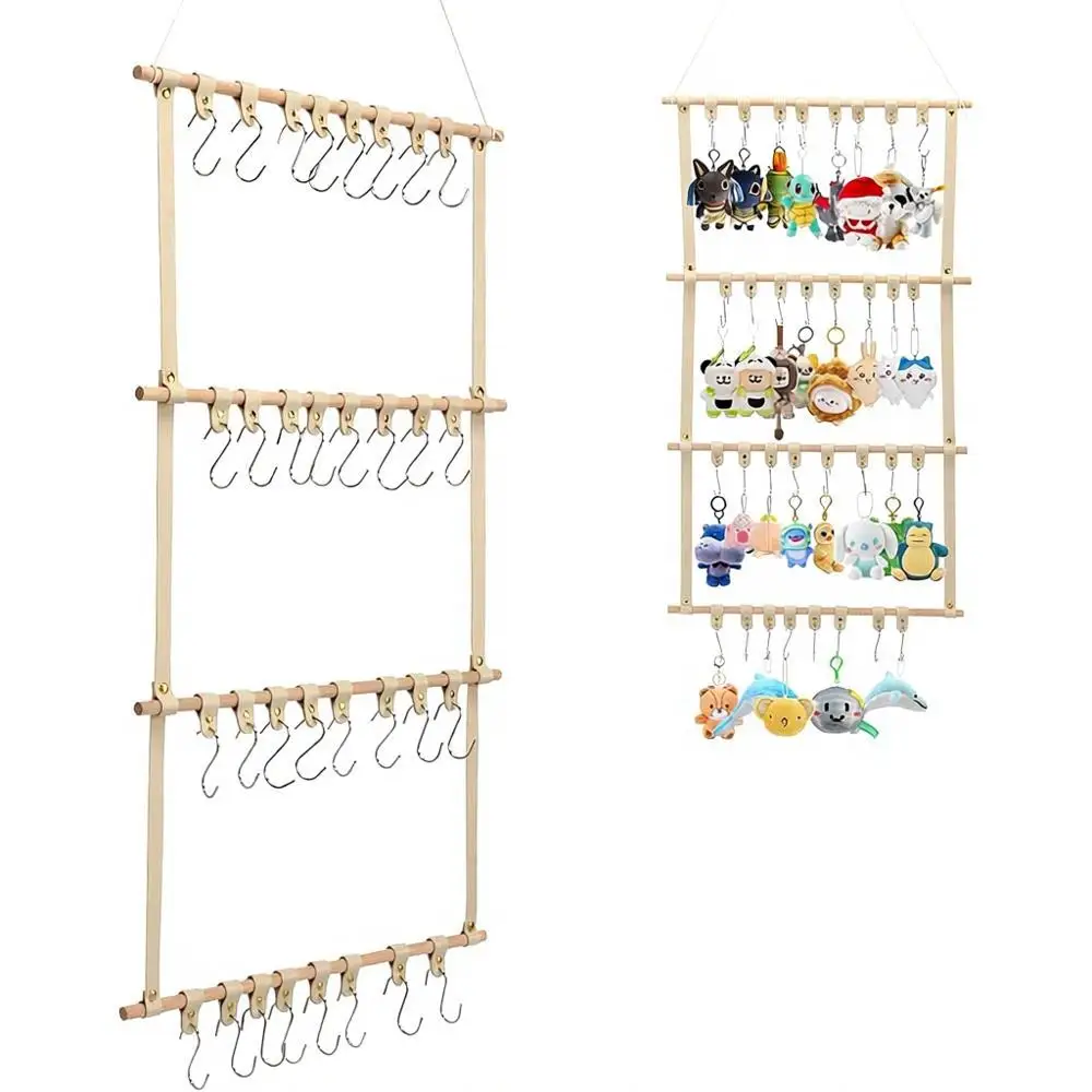 Over-the-Door Hanging Storage Shelf with 32 Detachable Hooks, Ideal for Dolls and Collectibles
Over-the-Door Hanging Storage Shelf with 32 Detachable Hooks, Ideal for Dolls and Collectibles
