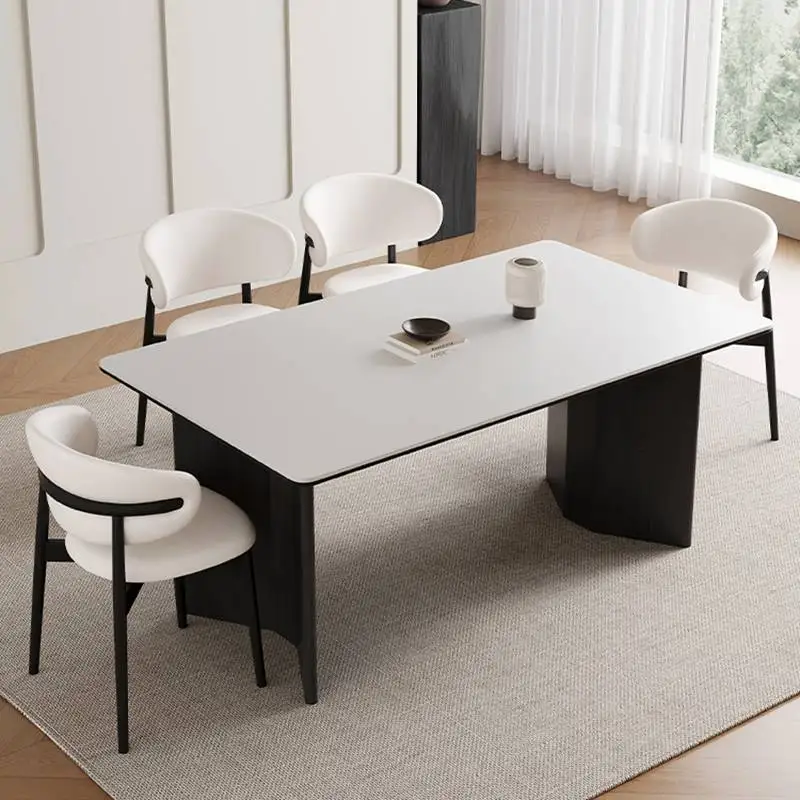European White Small Dining Table Wooden Nordic Black Italian Kitchen Tables Center Modern Mesas De Comedor Furniture
European White Small Dining Table Wooden Nordic Black Italian Kitchen Tables Center Modern Mesas De Comedor Furniture