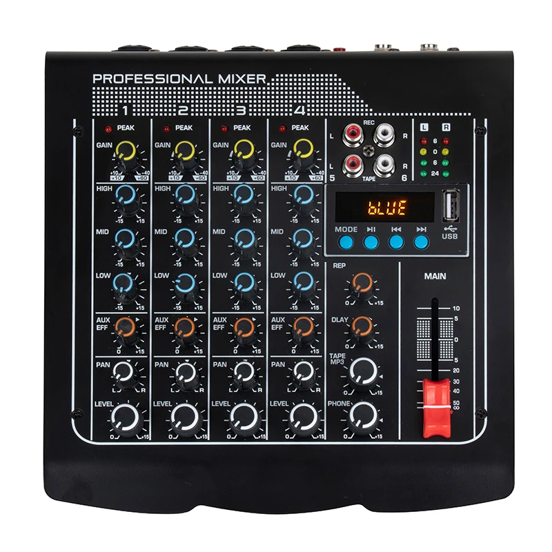Professional MIX6 Digital Audio Console Compact Effects Music Mixer With Reverberation Targeted For Sound Card Users
Professional MIX6 Digital Audio Console Compact Effects Music Mixer With Reverberation Targeted For Sound Card Users