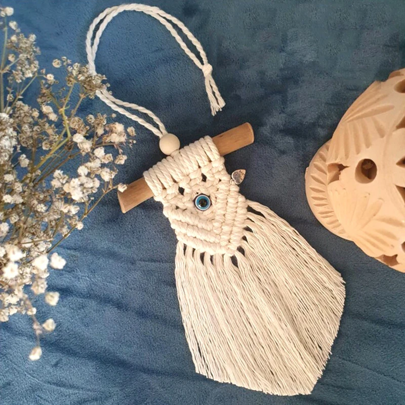 2pcs Evil Eye Macrame Wall Hanging Decor Boho Handmade Woven Cotton Rope Tassel Ornament for Apartment Room Dorm Home Decoration
2pcs Evil Eye Macrame Wall Hanging Decor Boho Handmade Woven Cotton Rope Tassel Ornament for Apartment Room Dorm Home Decoration