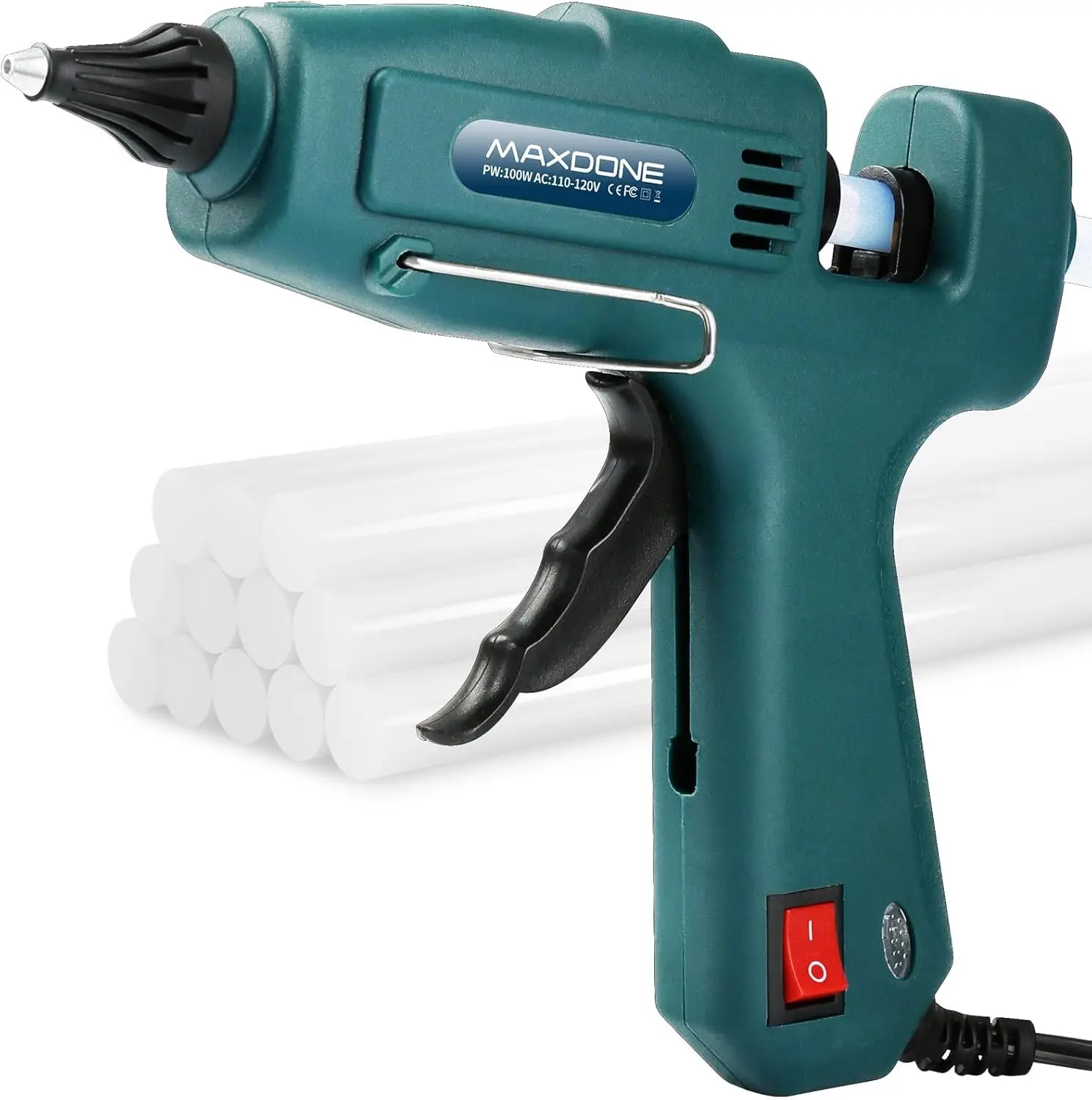 100W Hot Glue Gun Kit Full Size Heavy Duty with 12 Glue Sticks for DIY Crafts Art Home Repair
100W Hot Glue Gun Kit Full Size Heavy Duty with 12 Glue Sticks for DIY Crafts Art Home Repair