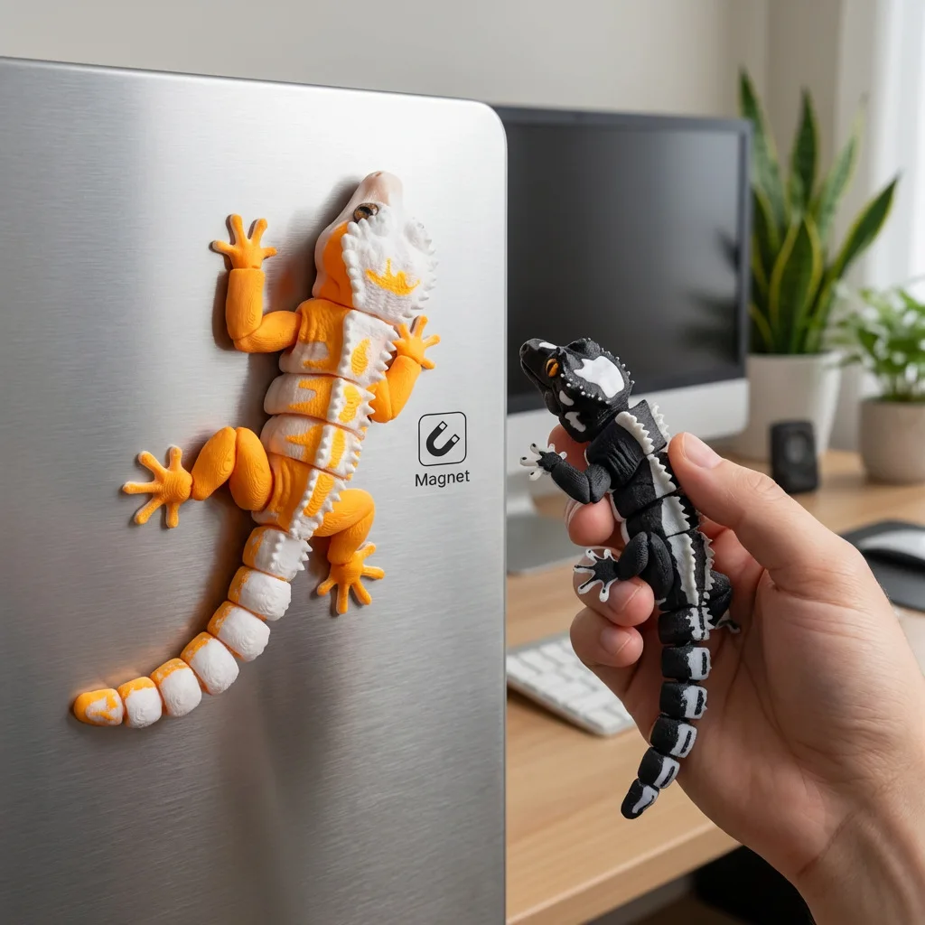 3D Printing Simulation Of Ciliary Horns, Geckos, Lizard Joints, Movable Children's Toy Craftsmanship, Ornaments Magnetic Decor
3D Printing Simulation Of Ciliary Horns, Geckos, Lizard Joints, Movable Children's Toy Craftsmanship, Ornaments Magnetic Decor