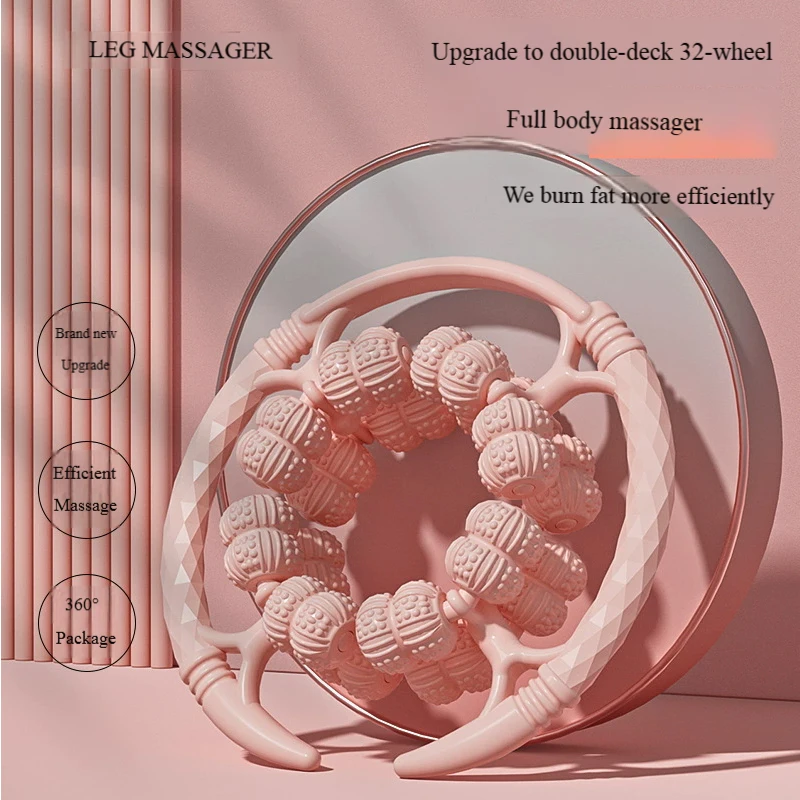 Leg Massager Ring with 32 Wheels, Rolling Meridian Therapy for Calf & Thigh, Portable Muscle Relaxation & Stretching Tool
Leg Massager Ring with 32 Wheels, Rolling Meridian Therapy for Calf & Thigh, Portable Muscle Relaxation & Stretching Tool