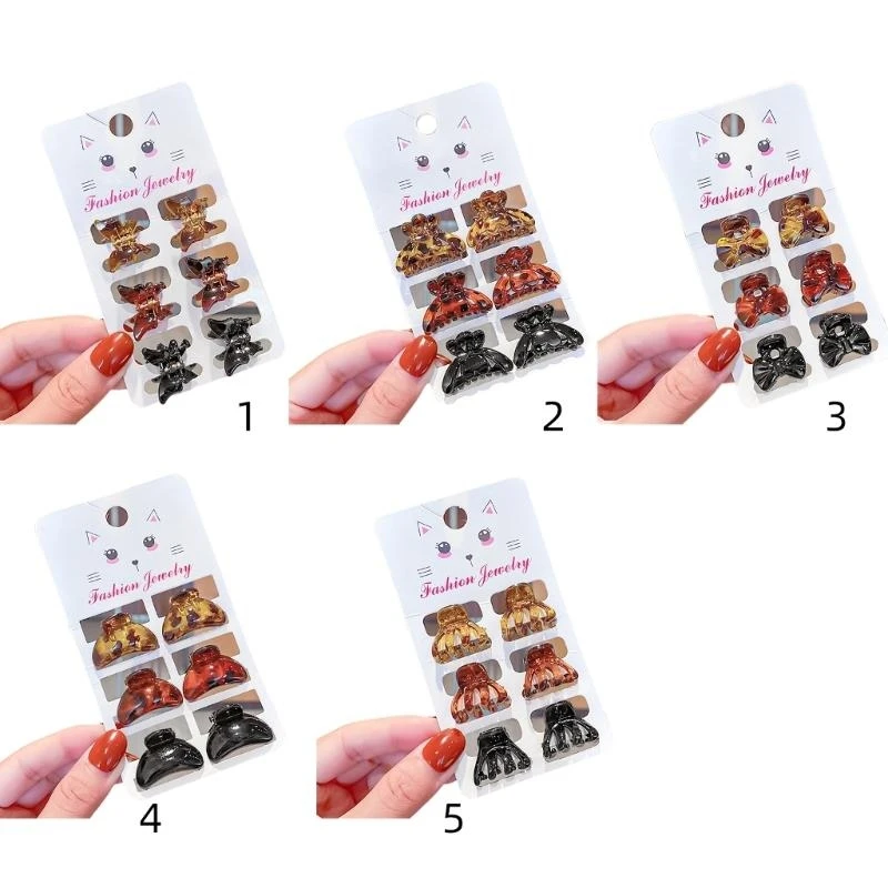 652F 6pcs Elegant Leopard Small Hair Claw Acrylic Hair Clip Small Hairpin Hair Decoration Headwear for Daily and Party Use
652F 6pcs Elegant Leopard Small Hair Claw Acrylic Hair Clip Small Hairpin Hair Decoration Headwear for Daily and Party Use
