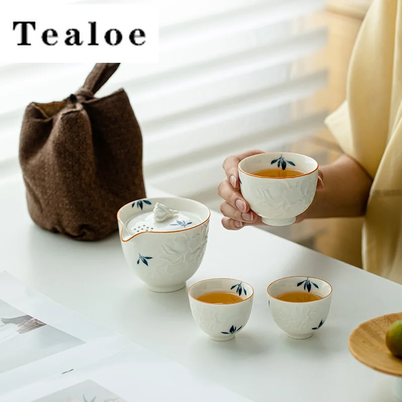 Pure Hand-painted Butterfly Orchid Tea Set Kit Zen 1 Pot 3 Cups Household Tea Brewing Kettle Cups Outdoor Picnic Tote Bag Craft
Pure Hand-painted Butterfly Orchid Tea Set Kit Zen 1 Pot 3 Cups Household Tea Brewing Kettle Cups Outdoor Picnic Tote Bag Craft