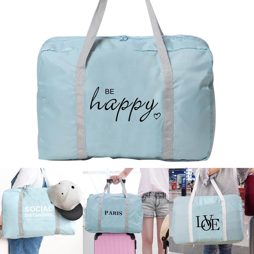 Stylish Text Pattern Lightweight Travel Handbag Large Capacity Foldable Handbag Minimalist Zipper Vacation Portable Handbags
Stylish Text Pattern Lightweight Travel Handbag Large Capacity Foldable Handbag Minimalist Zipper Vacation Portable Handbags