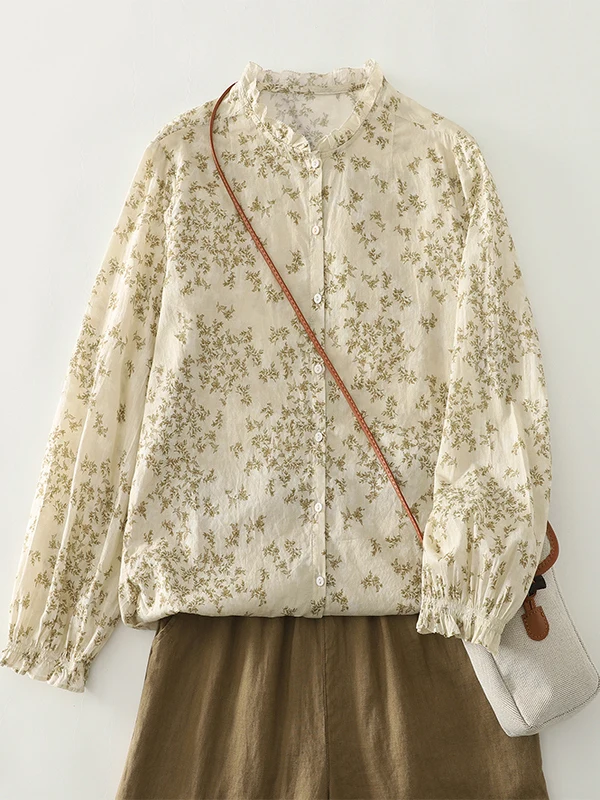 Тонкая длинная женская одежда с художественным цветочным принтом, большие размеры, модная повседневная хлопковая одежда на пуговицах, весенне-осенняя сезонная одежда
Тонкая длинная женская одежда с художественным цветочным принтом, большие размеры, модная повседневная хлопковая одежда на пуговицах, весенне-осенняя сезонная одежда