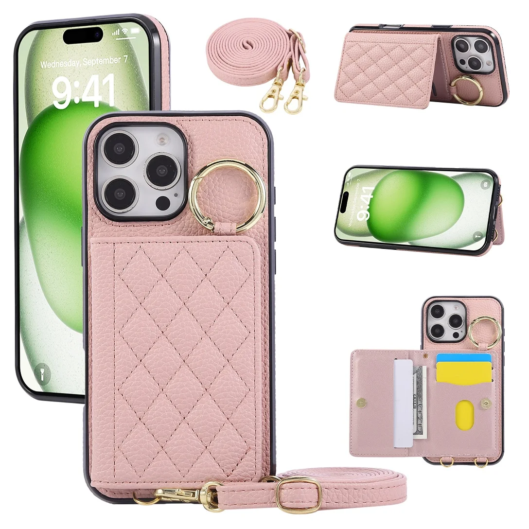 Crossbody Elegant Leather Card Slot Wallet Case For iPhone 11 12 13 14 15 16 17 Pro Max Plus Phone Cover With Finger Ring Holder
Crossbody Elegant Leather Card Slot Wallet Case For iPhone 11 12 13 14 15 16 17 Pro Max Plus Phone Cover With Finger Ring Holder