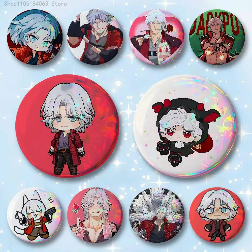D-Devil M-May C-Cry 5 Dante DMC Badges 25 32 44 58 75 mm Round Cosplay Pin Bag Decor Fans Collect Friends Gifts Brooch Souvenir
D-Devil M-May C-Cry 5 Dante DMC Badges 25 32 44 58 75 mm Round Cosplay Pin Bag Decor Fans Collect Friends Gifts Brooch Souvenir