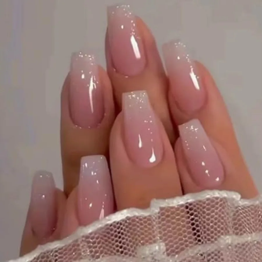 Bling Coffin Press on Nails Fake Nails Tips Full Cover Medium False Gradient Nails for Women and Girls 24PCS Coffin pink
Bling Coffin Press on Nails Fake Nails Tips Full Cover Medium False Gradient Nails for Women and Girls 24PCS Coffin pink