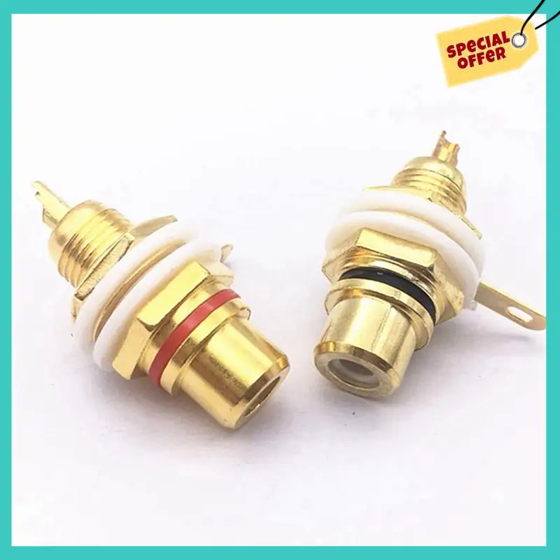 -ABHW 80Pcs Gold Plated RCA Terminal Jack Plug Female Socket Chassis Panel Connector For Amplifier Speaker
-ABHW 80Pcs Gold Plated RCA Terminal Jack Plug Female Socket Chassis Panel Connector For Amplifier Speaker