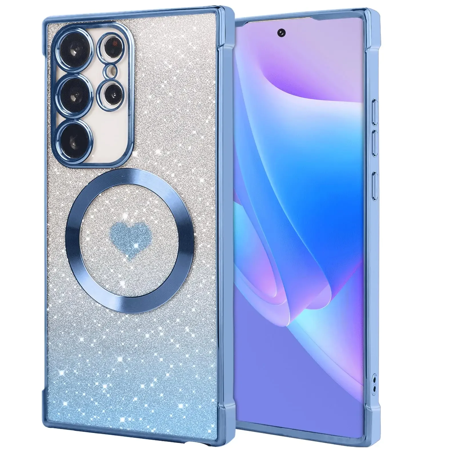 ROCK Magnetic Gradient Glitter Love Case For Samsung Galaxy S24 S23 S22 Ultra S21 FE Clear Wireless Charging Cover for 24 Plus
ROCK Magnetic Gradient Glitter Love Case For Samsung Galaxy S24 S23 S22 Ultra S21 FE Clear Wireless Charging Cover for 24 Plus