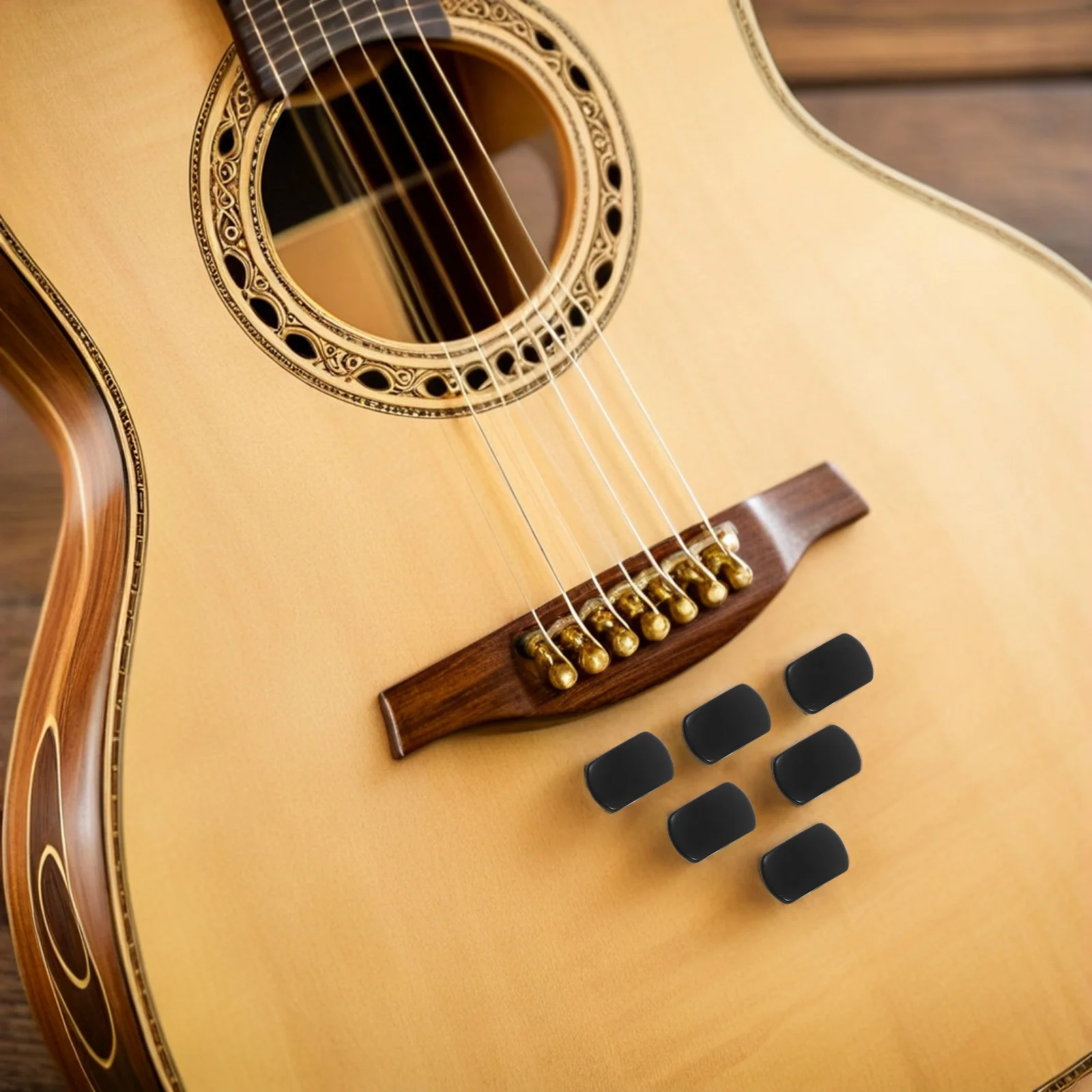 6Pcs Ebony Guitar Tuning Peg Buttons Square Shape Ergonomic Design Stable Tuning Knobs for Classical Acoustic Guitar Replacement
6Pcs Ebony Guitar Tuning Peg Buttons Square Shape Ergonomic Design Stable Tuning Knobs for Classical Acoustic Guitar Replacement