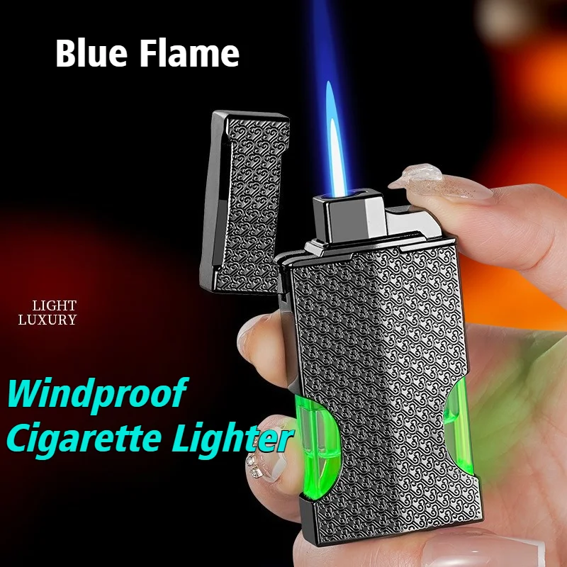 New Inflatable Lighter for Smoke LED Light Windproof Open Flame Cigar Igniter Blue Fire Cigarette Lighters & Smoking Accessories
New Inflatable Lighter for Smoke LED Light Windproof Open Flame Cigar Igniter Blue Fire Cigarette Lighters & Smoking Accessories