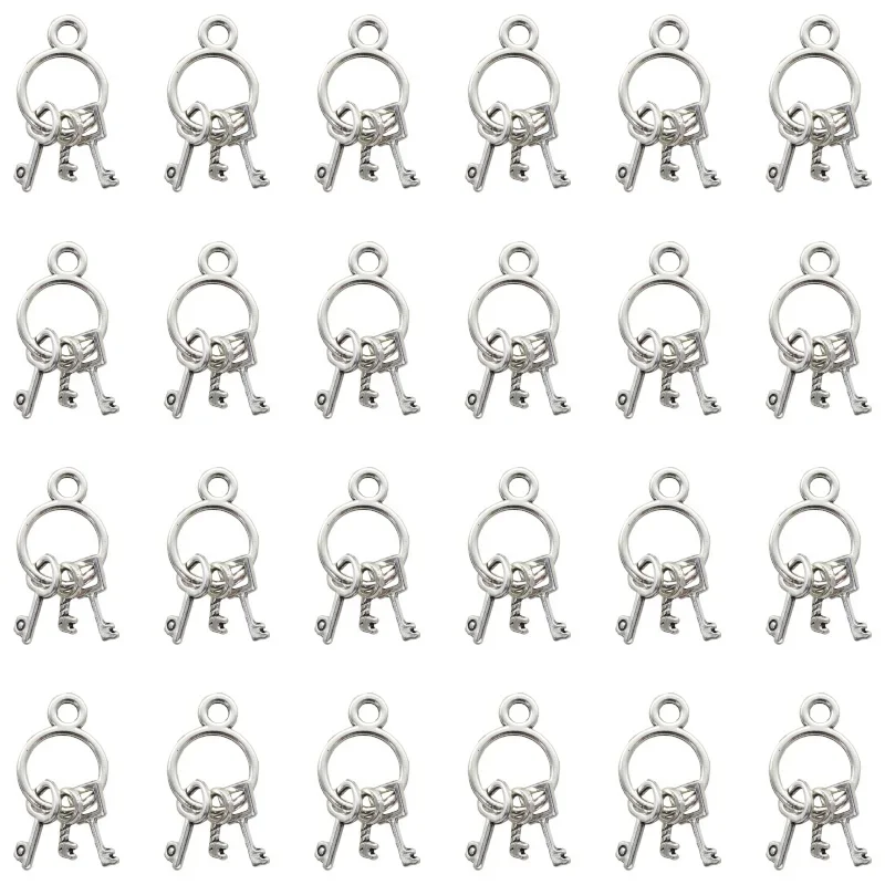 10PCS Vintage Miniature Key Charms Alloy Metal Antique Silver Plated Pendants For DIY Necklaces Earrings Jewelry Making
10PCS Vintage Miniature Key Charms Alloy Metal Antique Silver Plated Pendants For DIY Necklaces Earrings Jewelry Making