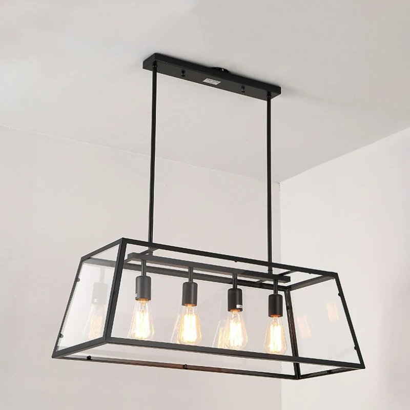Black Farmhouse Chandeliers for Dining Room 4-Lights American Retro Rectangle Chandelier for Kitchen Island Bar Cafe Light
Black Farmhouse Chandeliers for Dining Room 4-Lights American Retro Rectangle Chandelier for Kitchen Island Bar Cafe Light