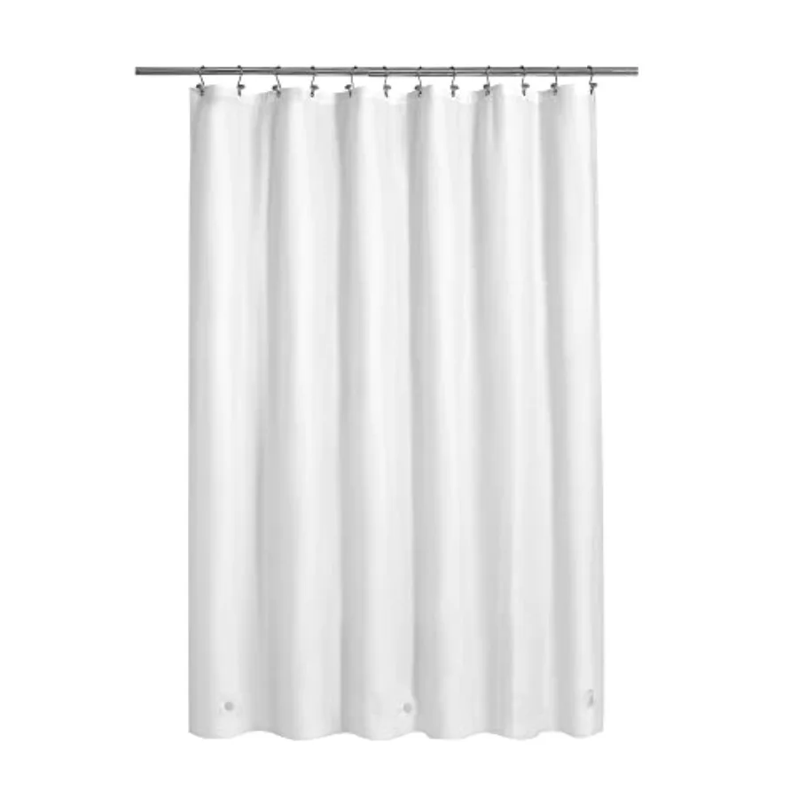 White Shower Curtain Liner - Premium PEVA, BPA and PVC Free, No Chemical Smell, Lightweight Shower Curtain with 3 Magnets, Meta
White Shower Curtain Liner - Premium PEVA, BPA and PVC Free, No Chemical Smell, Lightweight Shower Curtain with 3 Magnets, Meta