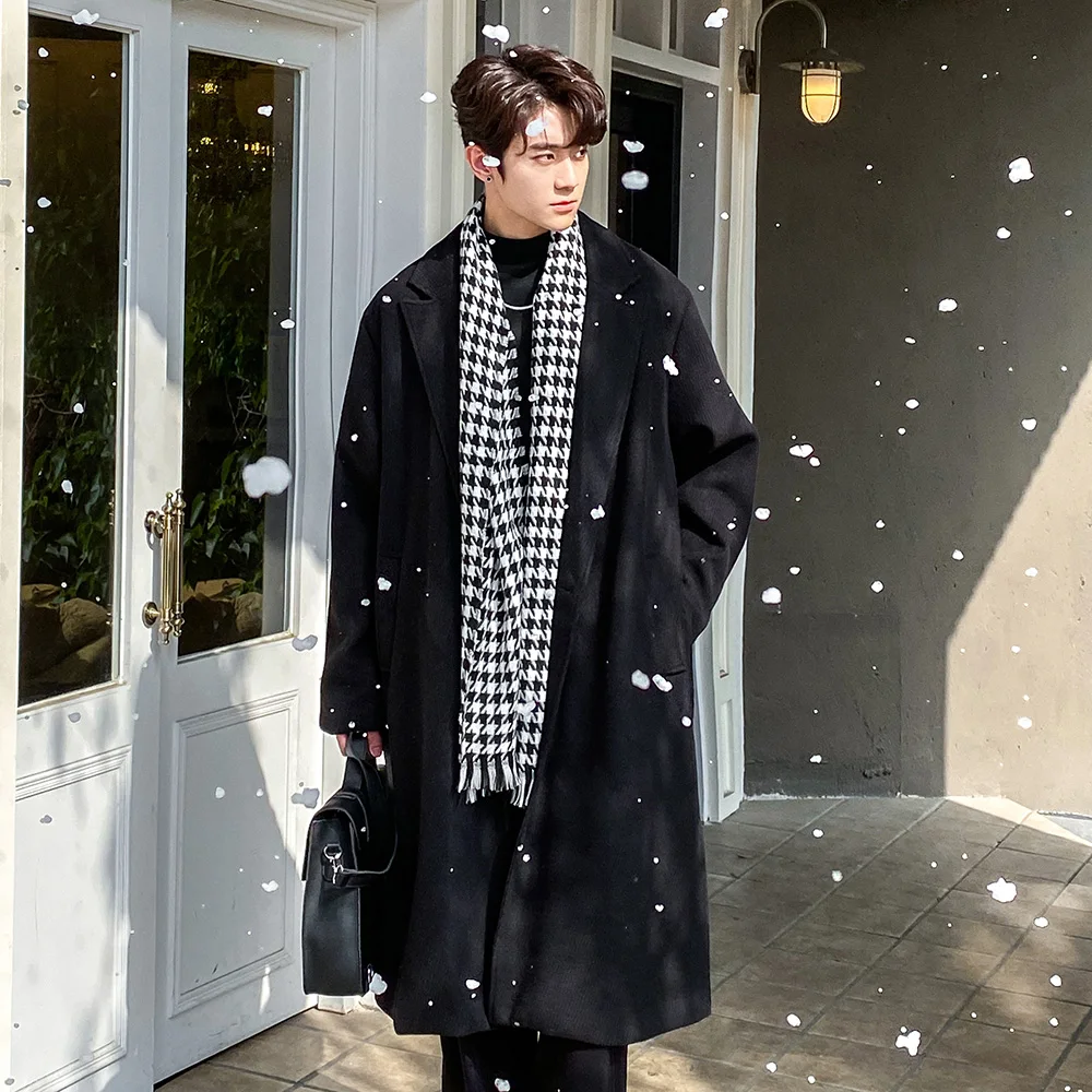 Мужское шерстяное пальто Bla, осень-зима 2023, новая корейская версия, ветровка в британском стиле, двубортное, средней длины
Мужское шерстяное пальто Bla, осень-зима 2023, новая корейская версия, ветровка в британском стиле, двубортное, средней длины