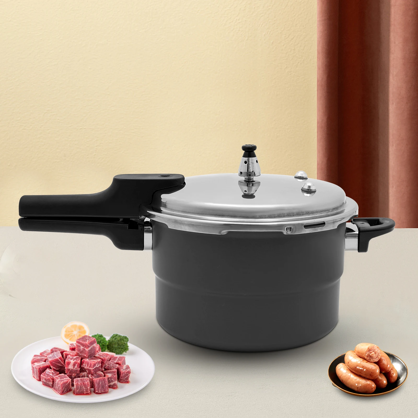 Stainless steel pressure cooker household adjustable gas induction cooker universal pressure cooker quick pressure relief
Stainless steel pressure cooker household adjustable gas induction cooker universal pressure cooker quick pressure relief
