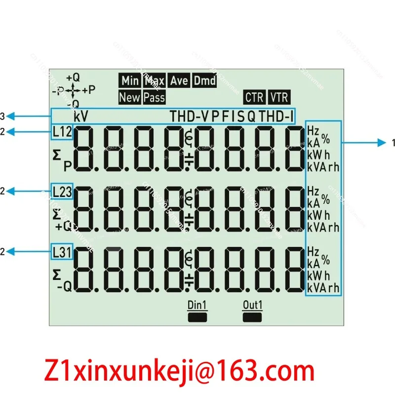 3-Phase Energy Analyzer and Multimeter TPM-04SH-XXD, 3P4W Power Meter for Industrial Electrical Measurement
3-Phase Energy Analyzer and Multimeter TPM-04SH-XXD, 3P4W Power Meter for Industrial Electrical Measurement