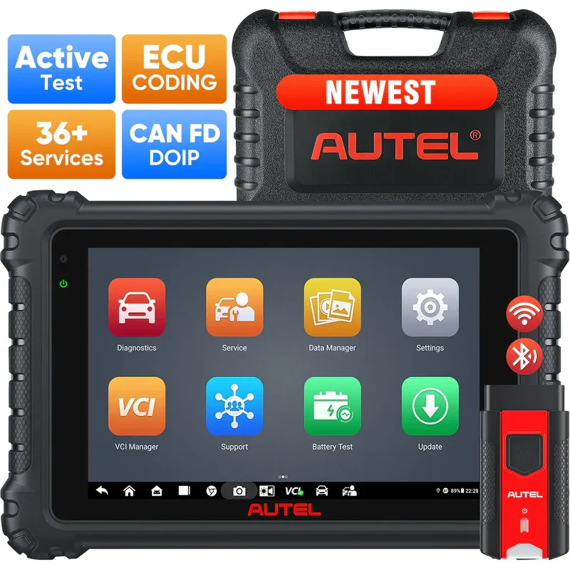 Autel MaxiCOM MK906 PRO Car Diagnostic Tool ECU Coding, Bidirectional Control OE All System Scan Same Functions as MS906 Pro