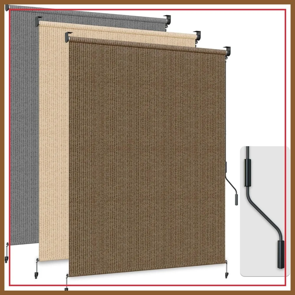 Outdoor Roller Shade 6x6 FT Cordless Waterproof Sun Shade for Patio, Porch, Gazebo, Pergola - Mocha
Outdoor Roller Shade 6x6 FT Cordless Waterproof Sun Shade for Patio, Porch, Gazebo, Pergola - Mocha