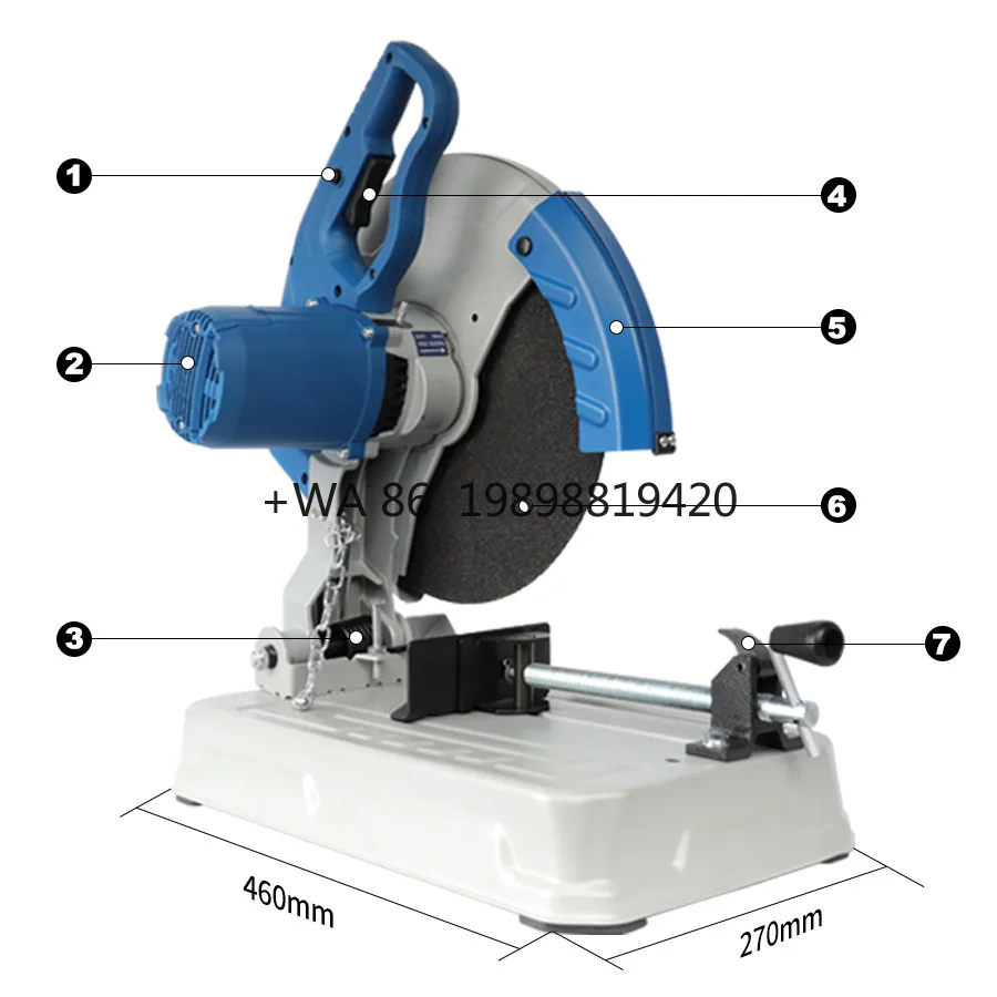 Electric Cut-off Saw Cutting Aluminum 2400W 14'' 355mm Metal Cutting
Electric Cut-off Saw Cutting Aluminum 2400W 14'' 355mm Metal Cutting