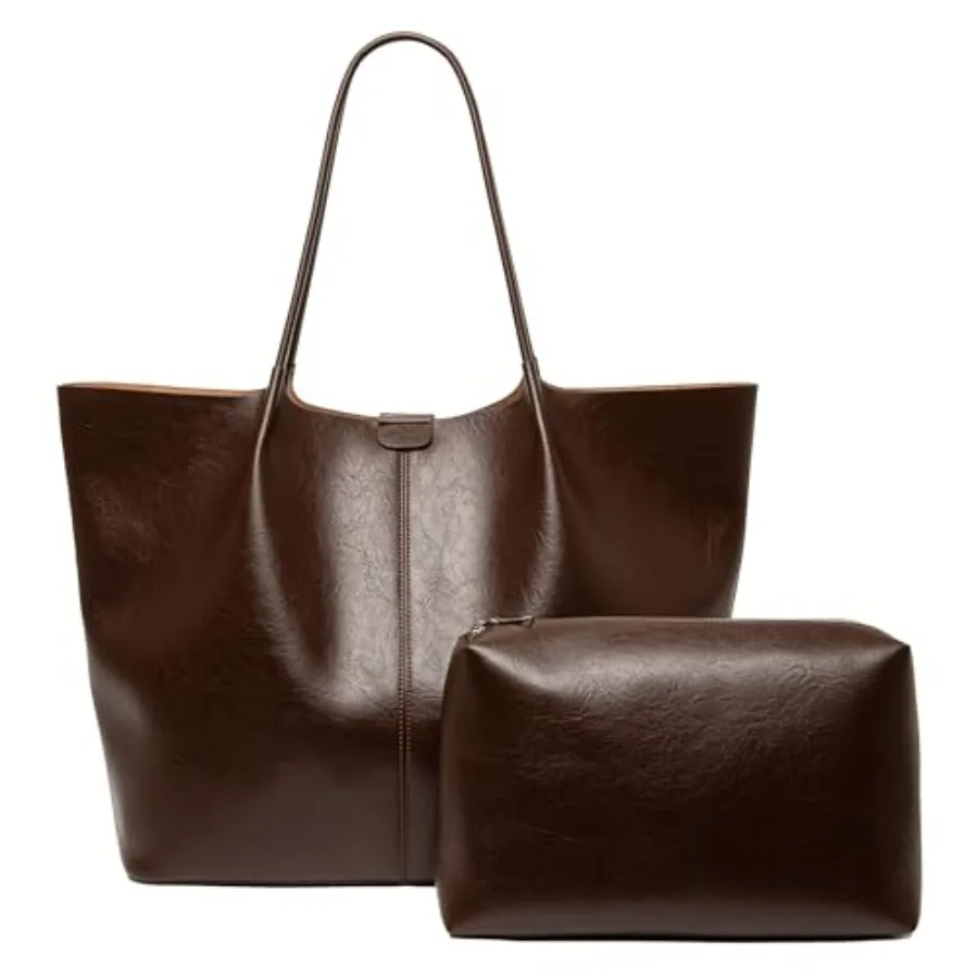 Tote Bag For Women Large Capacity Soft Leather Purse With Interior Pouch Multi-Use For Daily Commute Work Travel
Tote Bag For Women Large Capacity Soft Leather Purse With Interior Pouch Multi-Use For Daily Commute Work Travel