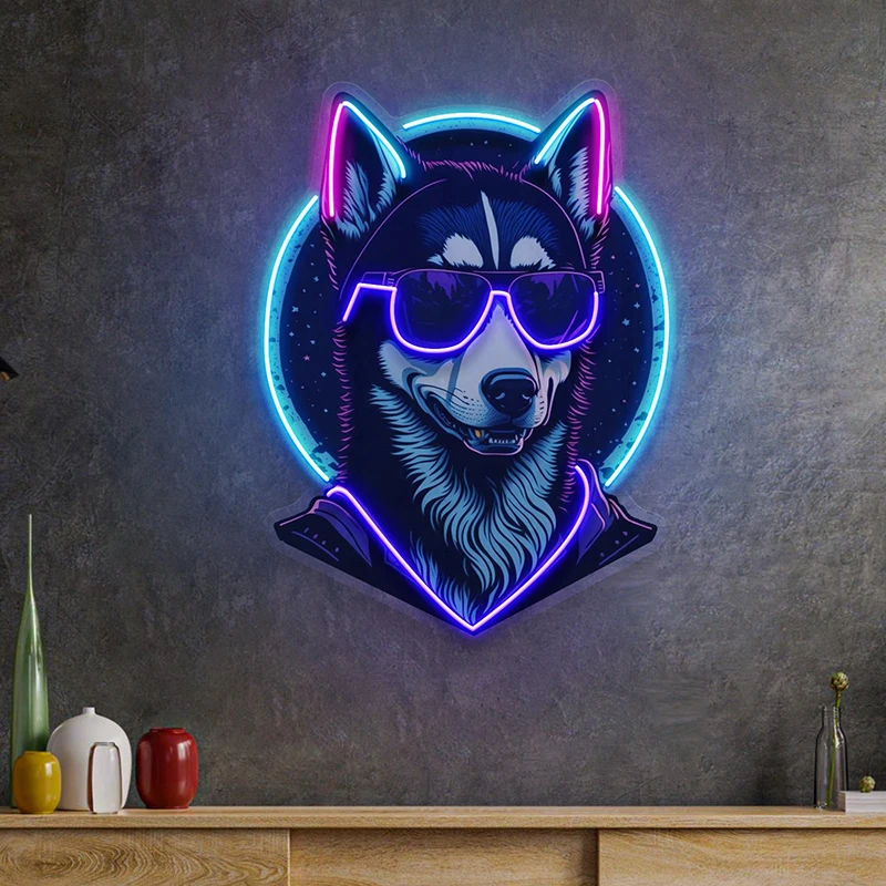 Cool Husky Neon Sign Aesthetic Custom Neon Signs for Living Room Bedroom Wall Decor Led Neon Bar Pub Decoration Art Lights Sign
Cool Husky Neon Sign Aesthetic Custom Neon Signs for Living Room Bedroom Wall Decor Led Neon Bar Pub Decoration Art Lights Sign