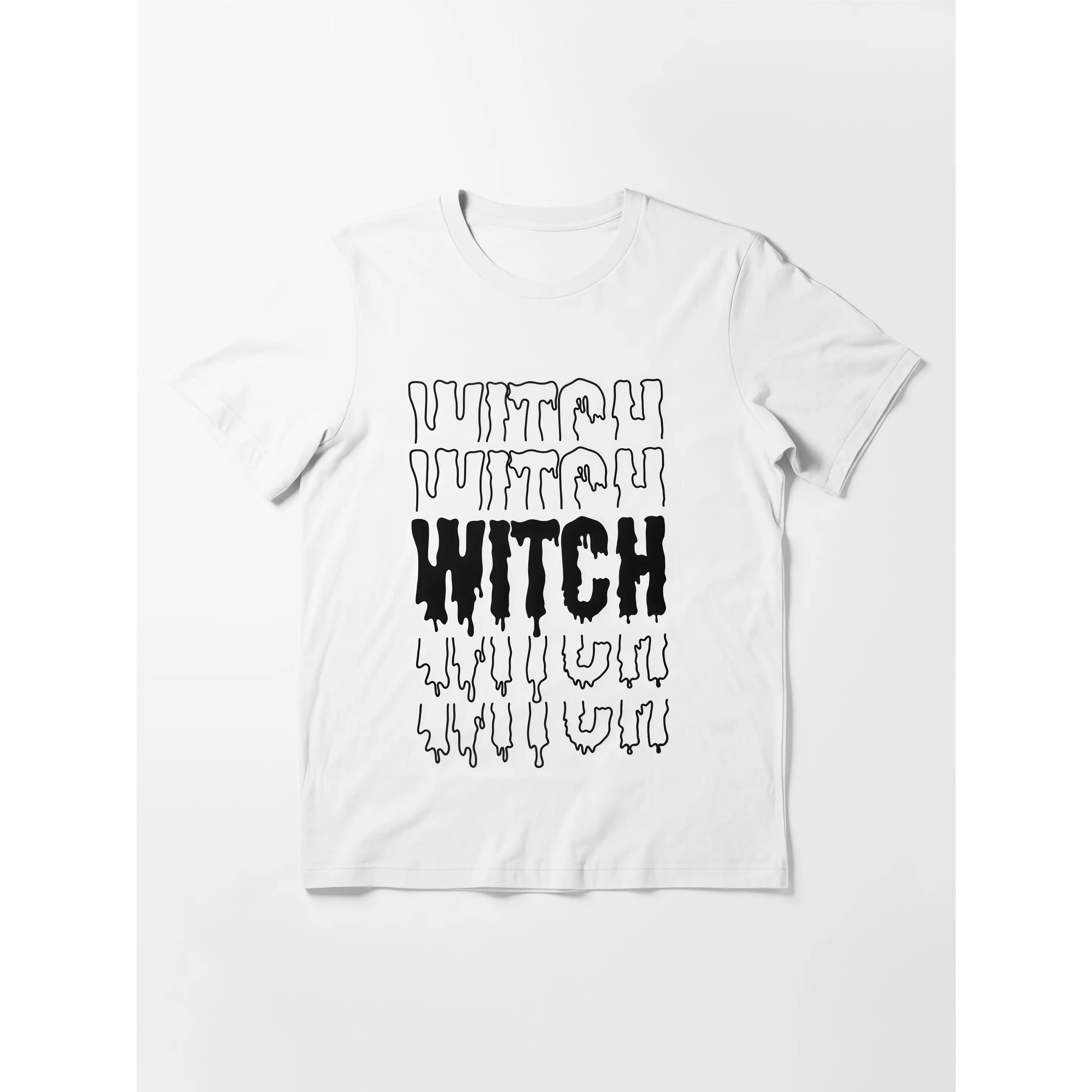 "Witch Letter Graphic Tee | Spooky Halloween Print T-Shirt for Women | Casual Oversized White Gothic Top"
"Witch Letter Graphic Tee | Spooky Halloween Print T-Shirt for Women | Casual Oversized White Gothic Top"