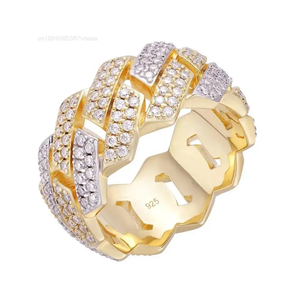 Wholesale 925 Sterling Silver Hip Hop Jewelry VVS Moissanite Cuban Iced Out Diamonds Rings for Men Women
Wholesale 925 Sterling Silver Hip Hop Jewelry VVS Moissanite Cuban Iced Out Diamonds Rings for Men Women