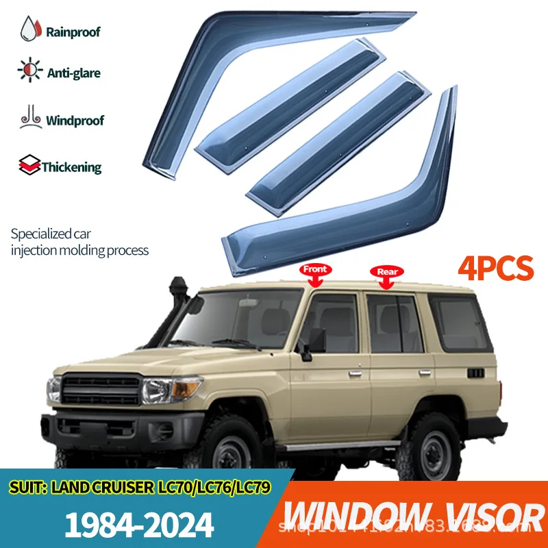 Suitable for Toyota Land Cruiser LC76 78 79 rain and shine shield injection molding thickening J70 Fj79 window rain eyebrow
Suitable for Toyota Land Cruiser LC76 78 79 rain and shine shield injection molding thickening J70 Fj79 window rain eyebrow