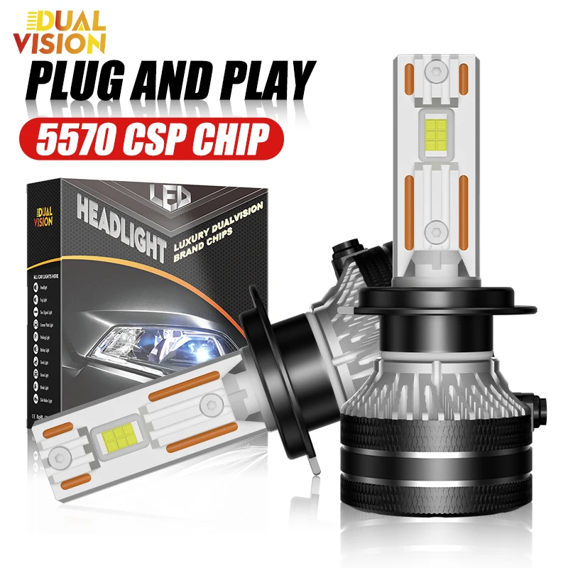Dualvision H7 LED Canbus Headlights High Low Beam Fog Light H1 H4 H11 9012 HIR2 H8 H9 9005 9006 HB3 HB4 Bulb 6000K 12V
Dualvision H7 LED Canbus Headlights High Low Beam Fog Light H1 H4 H11 9012 HIR2 H8 H9 9005 9006 HB3 HB4 Bulb 6000K 12V
