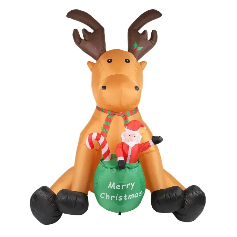 2.5-meter-high big bear hug gift bag, Christmas inflatable, air model courtyard shopping mall decorations
2.5-meter-high big bear hug gift bag, Christmas inflatable, air model courtyard shopping mall decorations