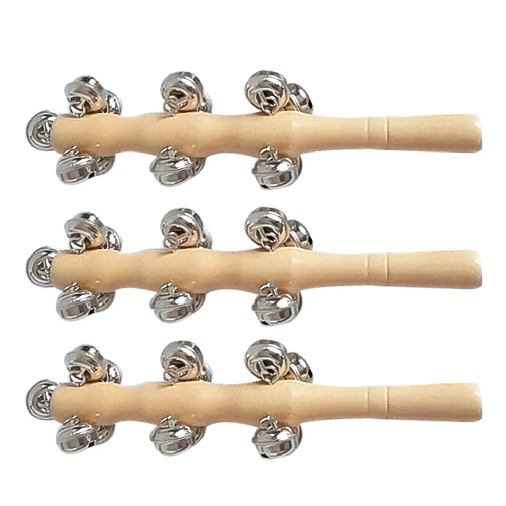 3Pcs Wood Rattle Baby Hand Jingle Bells Educational Musical Instruments Small Size Easy Grip for Infant Development Sensory
3Pcs Wood Rattle Baby Hand Jingle Bells Educational Musical Instruments Small Size Easy Grip for Infant Development Sensory