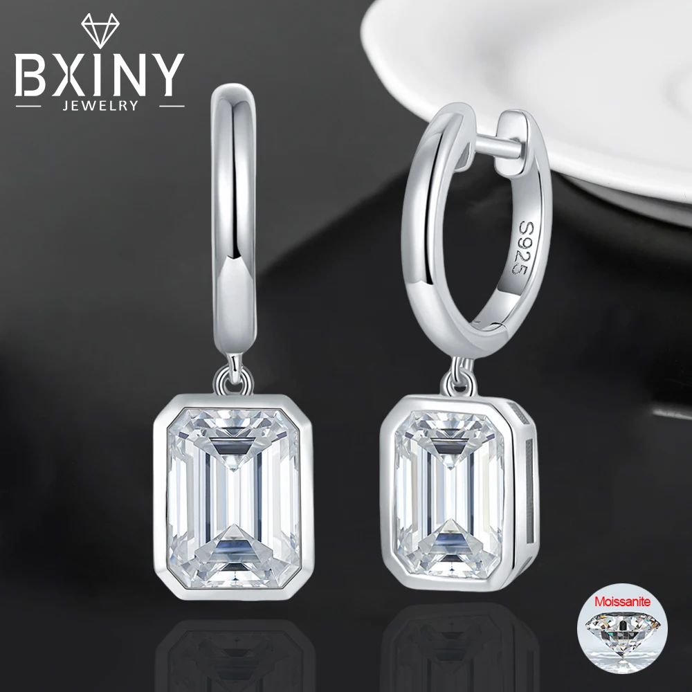 Сертифицированные серьги-капли BXINY GRA изумрудной огранки с муассанитом S925, серебро D, цвет VVS, лабораторный бриллиант для женщин, свадебные ювелирные изделия, подарок
Сертифицированные серьги-капли BXINY GRA изумрудной огранки с муассанитом S925, серебро D, цвет VVS, лабораторный бриллиант для женщин, свадебные ювелирные изделия, подарок