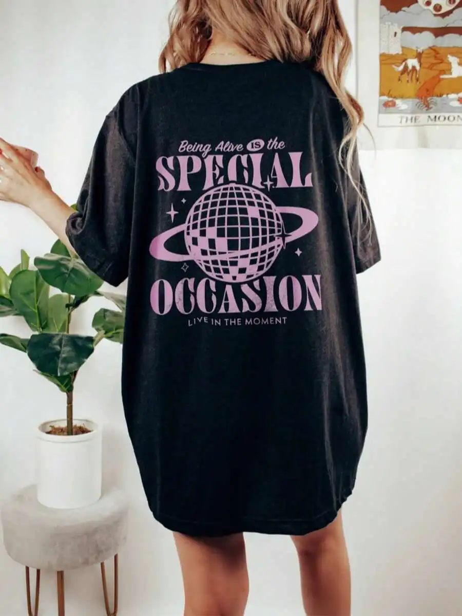 Being Alive Is The Special Occasion Disco Ball Tee Aesthetic Rave Festival Shirt
Being Alive Is The Special Occasion Disco Ball Tee Aesthetic Rave Festival Shirt