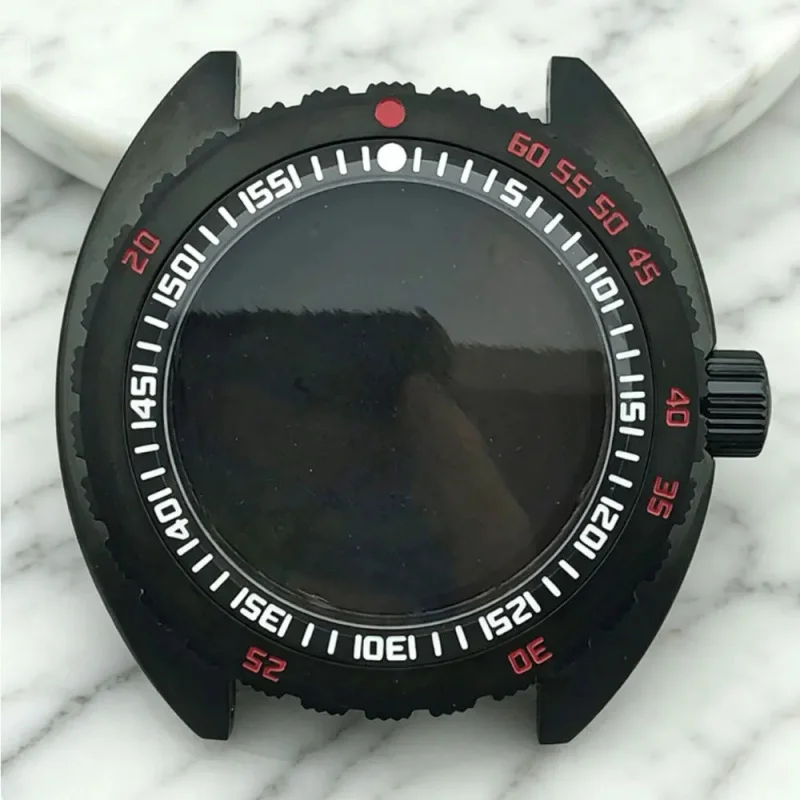 Shrouded Case 40mm Black Silver 316L Stainless Steel Sapphire Glass 5bar Waterproof Suitable for NH35 NH36 Movement
Shrouded Case 40mm Black Silver 316L Stainless Steel Sapphire Glass 5bar Waterproof Suitable for NH35 NH36 Movement