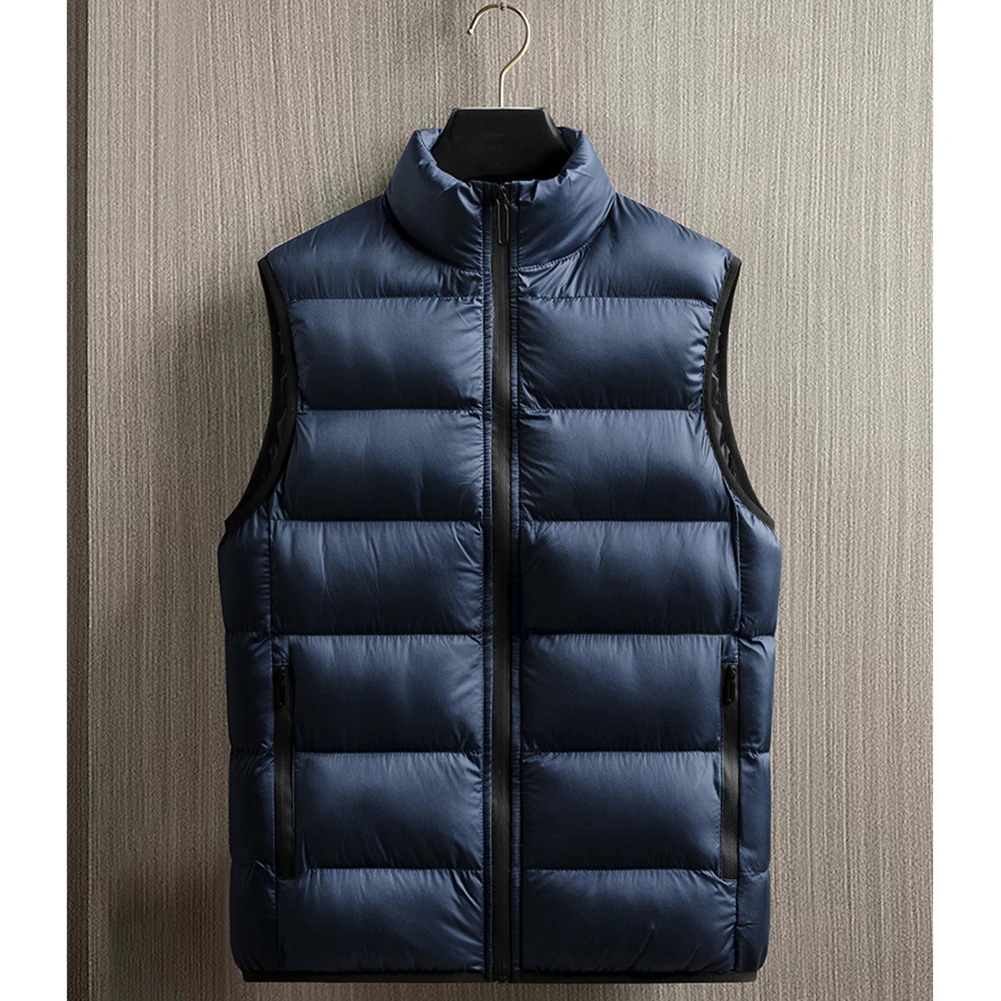 Удобная мужская куртка для осени, мужской жилет, повседневный жилет, черная куртка без рукавов, стандартной длины, с воротником-стойкой
Удобная мужская куртка для осени, мужской жилет, повседневный жилет, черная куртка без рукавов, стандартной длины, с воротником-стойкой