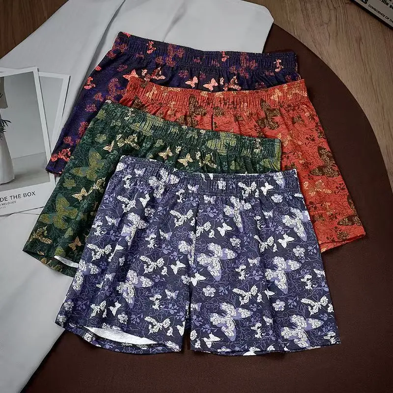 4Pcs Set Of Men's Personalized Butterfly Printed Flat Angle Pants, Loose Breathable Elastic Aro Pants, Men's Casual Underwear
4Pcs Set Of Men's Personalized Butterfly Printed Flat Angle Pants, Loose Breathable Elastic Aro Pants, Men's Casual Underwear