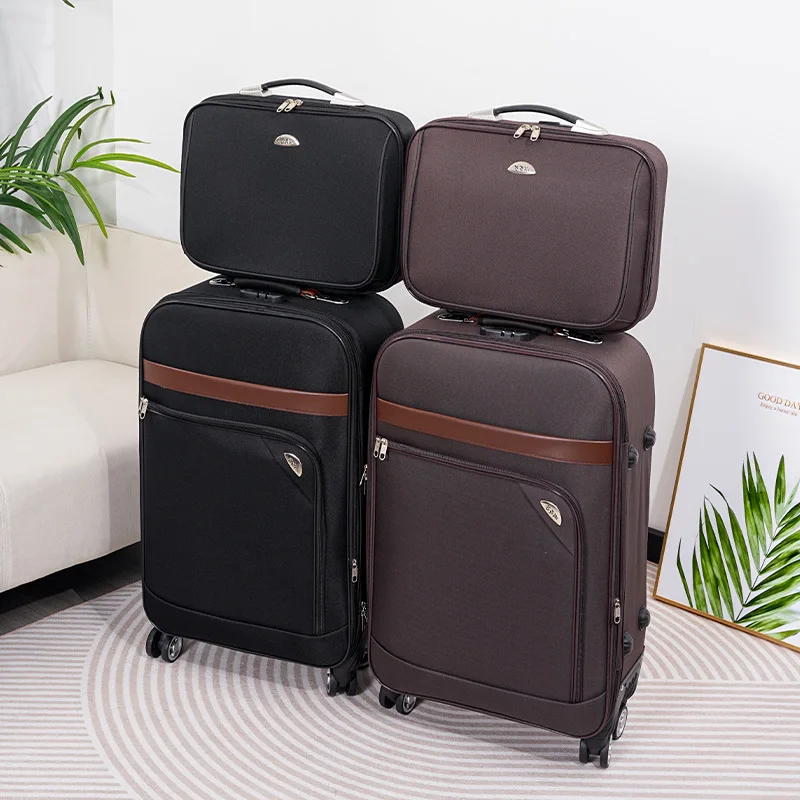 Large Capaci Canvas Travel Suitcase Women's Che-In Bag Mother-Child Design with Pull Rod 20 Inch 24 Inch Password Lo
Large Capaci Canvas Travel Suitcase Women's Che-In Bag Mother-Child Design with Pull Rod 20 Inch 24 Inch Password Lo