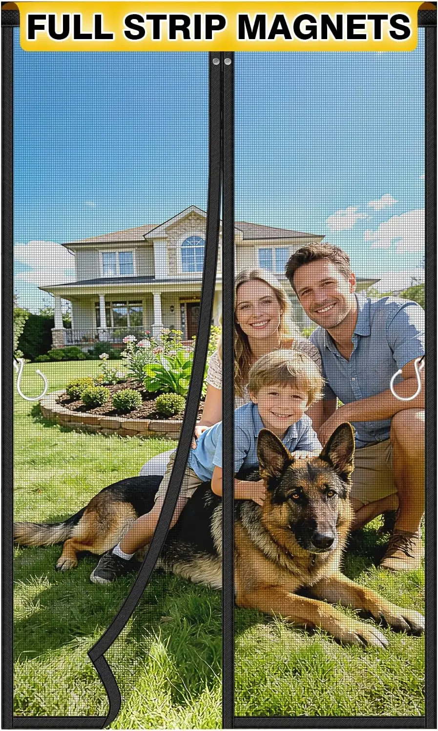 Upgraded Magnetic Screen Door, Heavy Duty Fiberglass Mesh, Quick Close Full Strip Magnets, Door Screen Magnetic Closure for S
Upgraded Magnetic Screen Door, Heavy Duty Fiberglass Mesh, Quick Close Full Strip Magnets, Door Screen Magnetic Closure for S