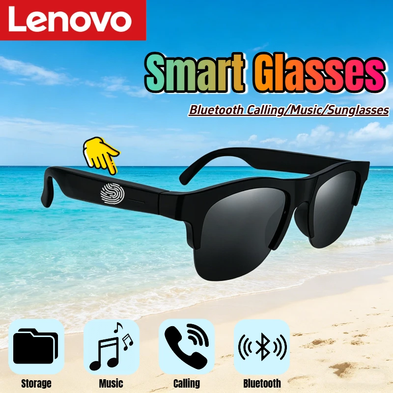 Lenovo Smart Glasses Bluetooth Calling Recording Translator Music Voice Assistant for Adults Touch Control Sunglasses Gift 2026
Lenovo Smart Glasses Bluetooth Calling Recording Translator Music Voice Assistant for Adults Touch Control Sunglasses Gift 2026