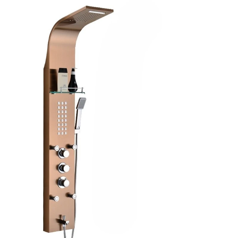 Душевая решетка, душ, полностью медный темный комплект, полный комплект постоянной температуры, ванная комната на открытом воздухе, ванна
Душевая решетка, душ, полностью медный темный комплект, полный комплект постоянной температуры, ванная комната на открытом воздухе, ванна