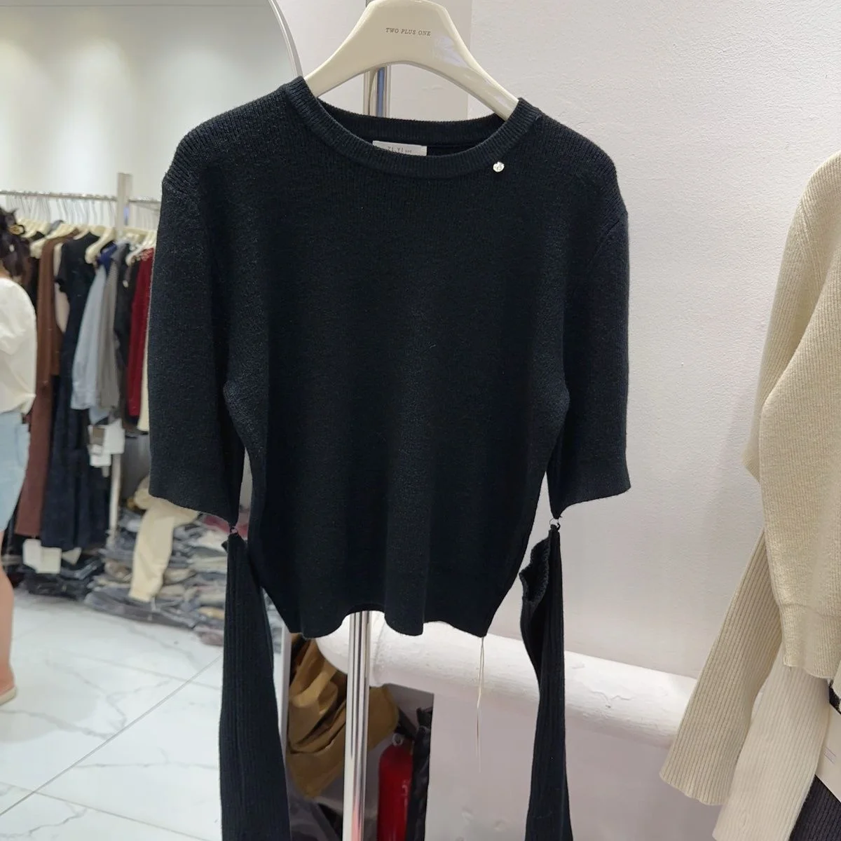 Detachable Sleeve Knitted Sweater Women Elegant Woman Waffle Knit Cropped Lettuce Edge Pastel Rainbow Stripe Gyaru Girl Group Ol
Detachable Sleeve Knitted Sweater Women Elegant Woman Waffle Knit Cropped Lettuce Edge Pastel Rainbow Stripe Gyaru Girl Group Ol