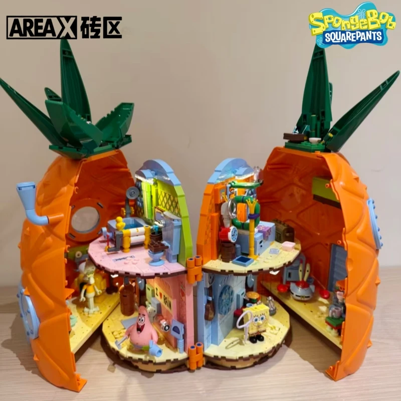 AREAX SpongeBob SquarePants Building Blocks Toy Krusty Krab Stone House Pineapple House Assembly Model Dome Tree House Gift
AREAX SpongeBob SquarePants Building Blocks Toy Krusty Krab Stone House Pineapple House Assembly Model Dome Tree House Gift